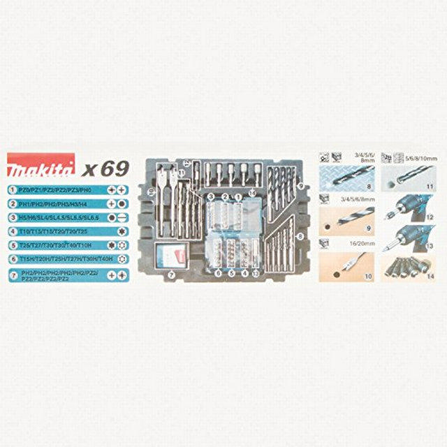 MAKITA DRILL SET 69 PCS