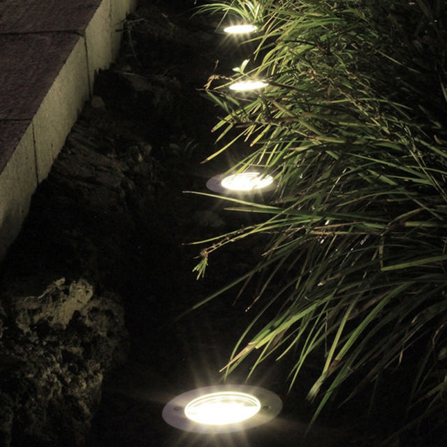 XANLITE SOLAR FLOOR LIGHTING SET 2 PCS SILVER