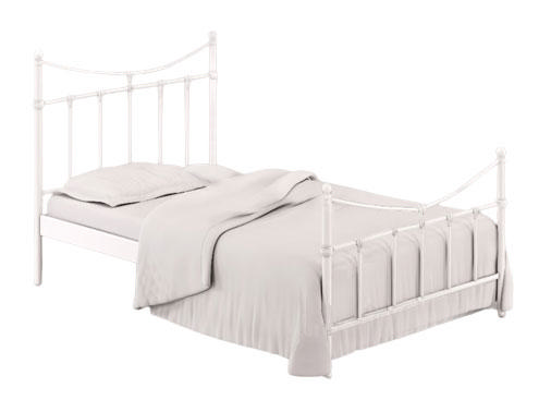 TIMELESS SINGLE BED 110X200CM WHITE