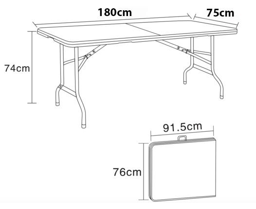 SUPERLIVING AUSTIN ΑΝΑΔΙΠΛΟΥΜΕΝΟ ΤΡΑΠΕΖΙ 180X75CM