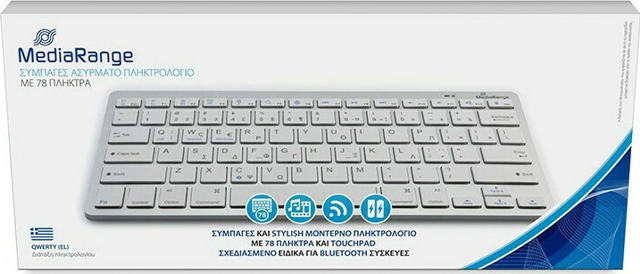 MEDIA RANGE MROS132-GR WIRELESS KEYBOARD 78 KEYS