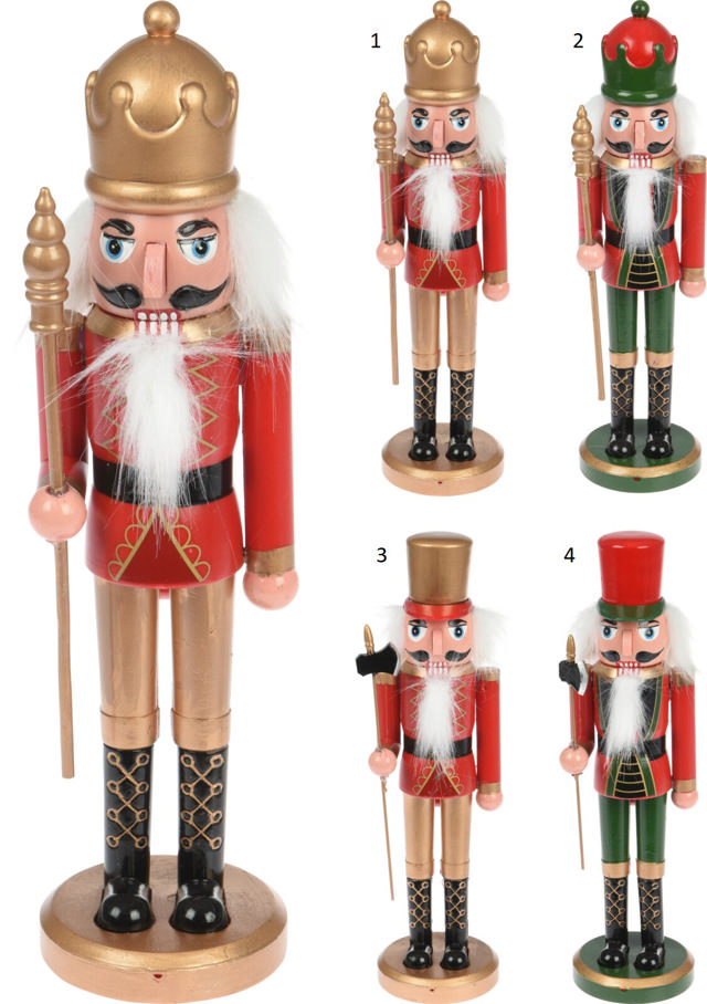 NUTCRACKER STANDING 28CM 4 ASSORTED DESIGNS