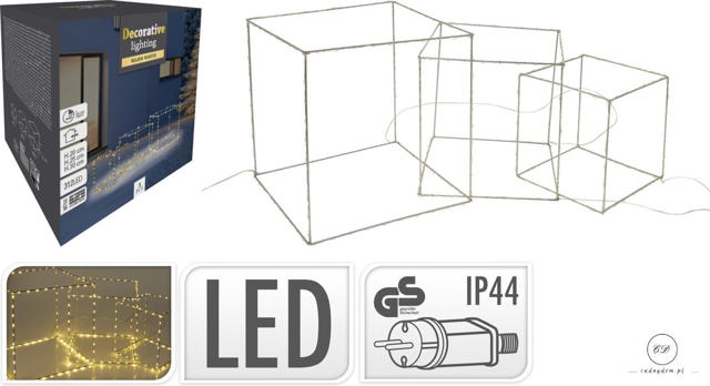 GIFT BOX SET OF 3PCS WITH LED