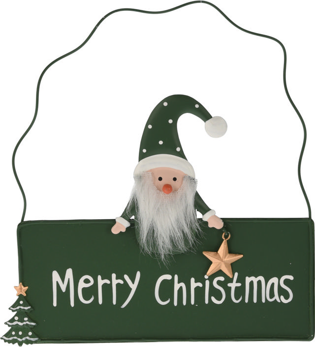 HANG SIGN SANTA TRADITION 3 ASSORTED DESIGNS