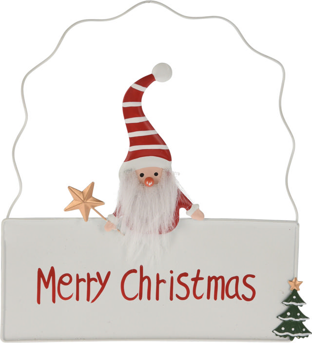 HANG SIGN SANTA TRADITION 3 ASSORTED DESIGNS