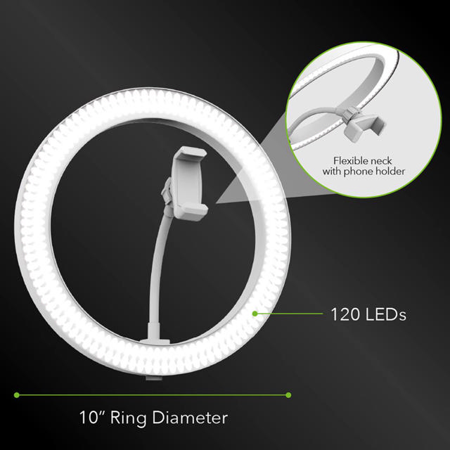 DIGIPOWER MY STORY 10 DESKTOP RING LIGHT 120LED