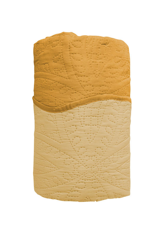 EASY HOME KOUVERLI PRIMAVERA DOUBLE SIDE 160X220CM MUSTARD