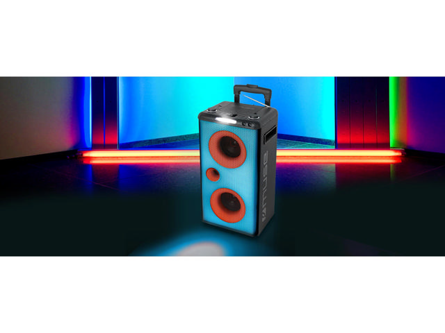 MUSE M-1928DJ ΗΧΕΙΟ BLUETOOTH PARTY BOX ΜΕ CD ΚΑΙ ΜΠΑΤΑΡΙΑ 300W