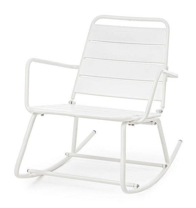 BIZZOTTO LILLIAN ROCKING CHAIR 74X90X63CM - WHITE