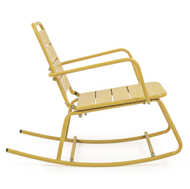 BIZZOTTO LILLIAN ROCKING CHAIR 74X90X63CM - YELLOW