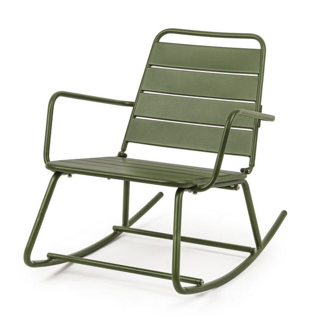 BIZZOTTO LILLIAN ROCKING CHAIR 74X90X63CM -GREEN