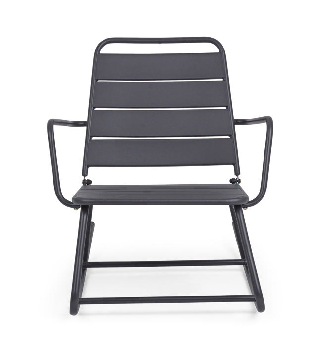 BIZZOTTO LILLIAN ROCKING CHAIR 74X90X63CM - ANTHRACITE