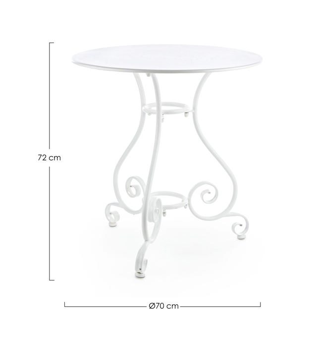 BIZZOTTO ETIENNE TABLE D70CM WHITE