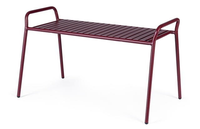 BIZZOTTO DALYA BENCH RED 88Χ49Χ51CM