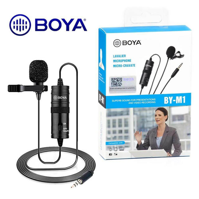 BOYA BY-M1 OMNI DIRECTIONAL CLIP MICROPHONE