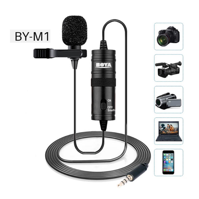 BOYA BY-M1 OMNI DIRECTIONAL CLIP MICROPHONE