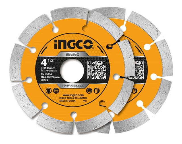 INGCO DMD0111523 DRY DIAMOND DISC 115MM - 2PCS