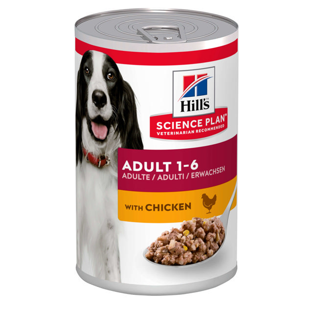 HILLS SCIENCE PLAN CANINE ADULT CHICKEN TIN 370GR