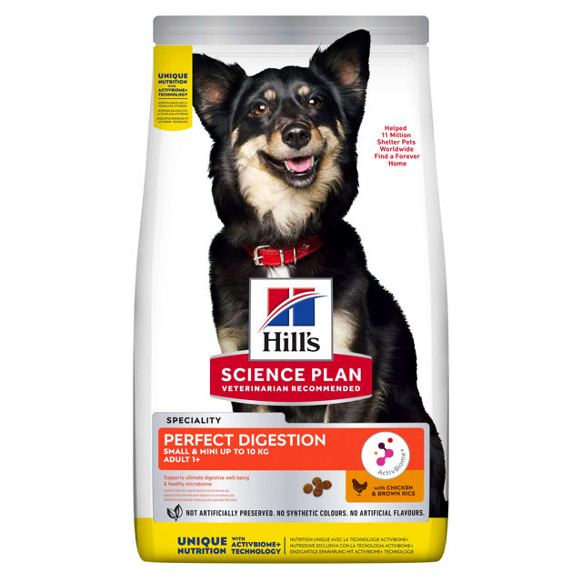 HILLS SCIENCE PLAN CANINE ADULT SMALL & MINI PERFECT DIGESTION 1.5KG