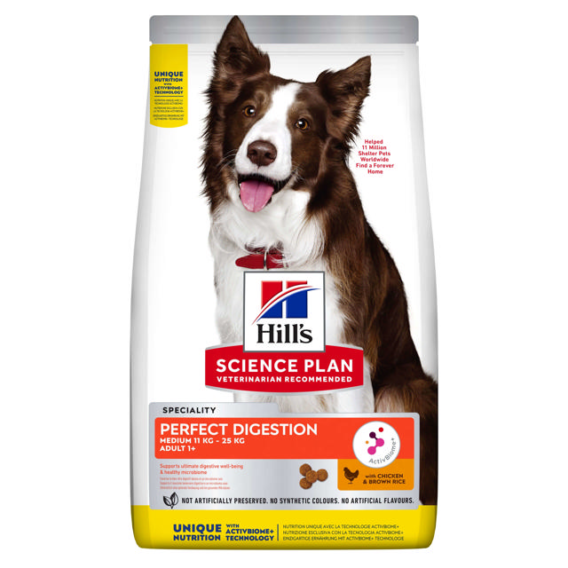 HILLS SCIENCE PLAN CANINE ADULT MEDIUM PERFECT DIGESTION 2.5KG