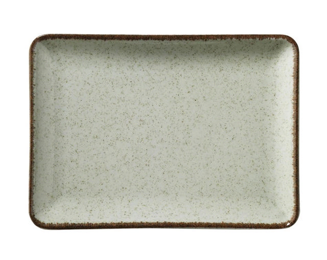 MOOD RECTANGULAR PLATTER 23X17CM GREEN