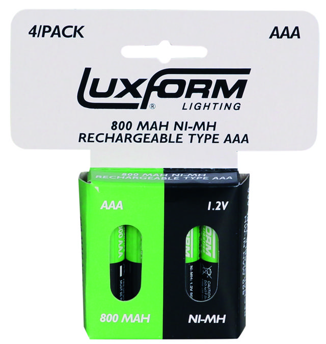 LUXFORM LIGHTING SOLAR BATTERY 4XAAA NI-MH 1.2V