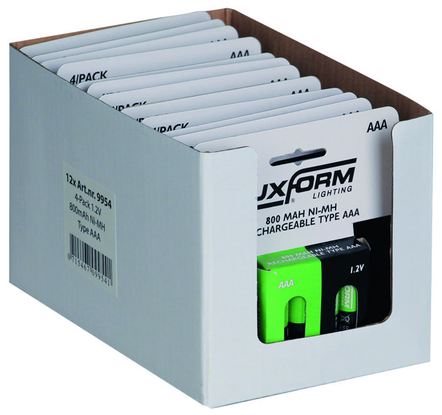 LUXFORM LIGHTING SOLAR BATTERY 4XAAA NI-MH 1.2V