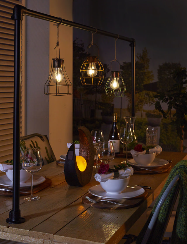 LUXFORM LIGHTING SOLAR INDUSTRIAL LANTERN DORTMUND