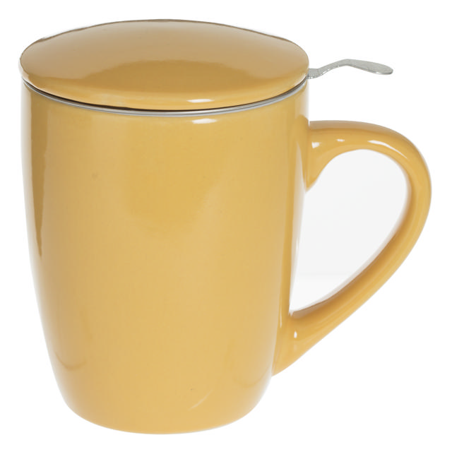 MUG WITH FILTER AND LID 32CL YELLOW