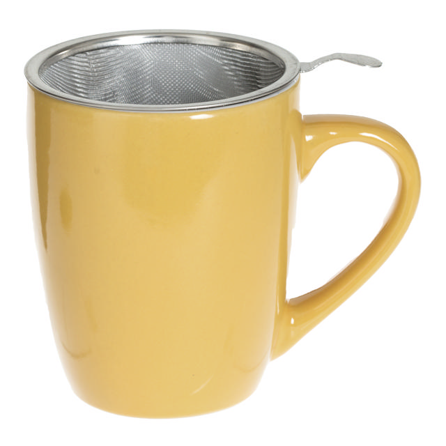 MUG WITH FILTER AND LID 32CL YELLOW