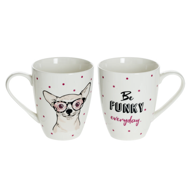 MUG M FUNKY PET 33CL 4 ASSORTED DESIGNS