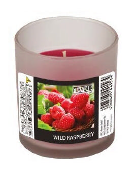 GALA CANDLE GLASS  RASPBERRY