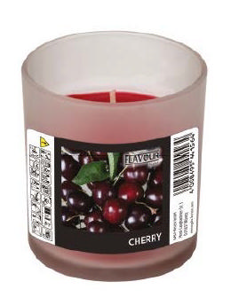 GALA CANDLE GLASS CHERRY