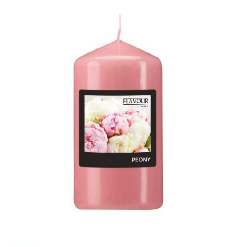 GALA PILLAR CANDLE 6X11CM PEONY