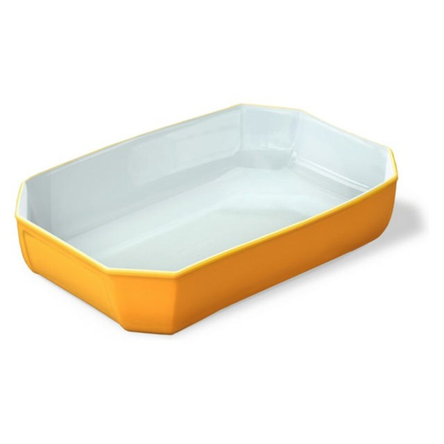 PYREX RECTANGULAR ROASTER 33X22X7CM YELLOW 3.2L