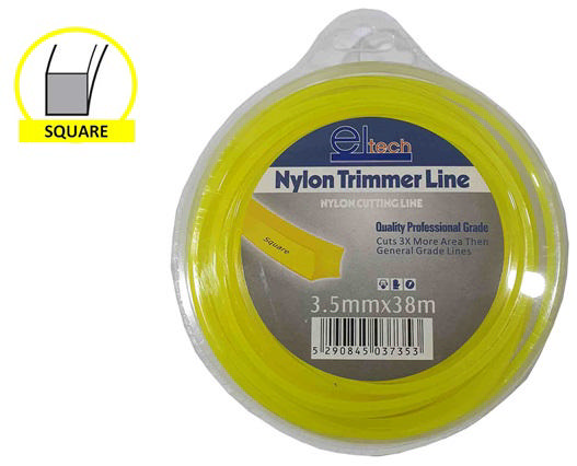 ELTECH TRIMMER LINE SQUARE 3.5MM X 38M