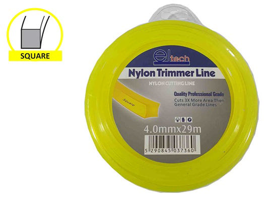 ELTECH TRIMMER LINE SQUARE 4MM X 29M