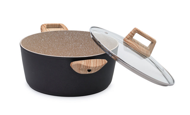 ESTIA EARTH CASSEROLE WITH LID 24CM 4.3L