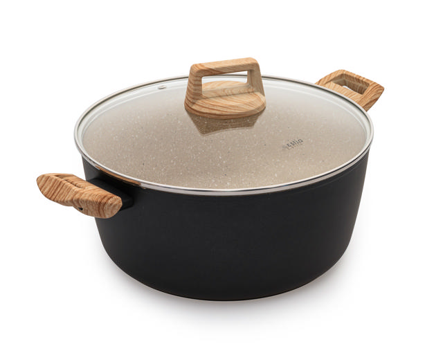 ESTIA EARTH CASSEROLE WITH LID 28CM 6.9L