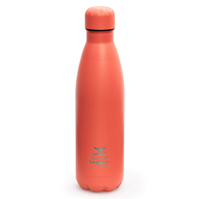 ESTIA 01-9861 ΘΕΡΜΟΣ TRAVEL FLASK SAVE THE AEGEAN 500ML FUSION CORAL