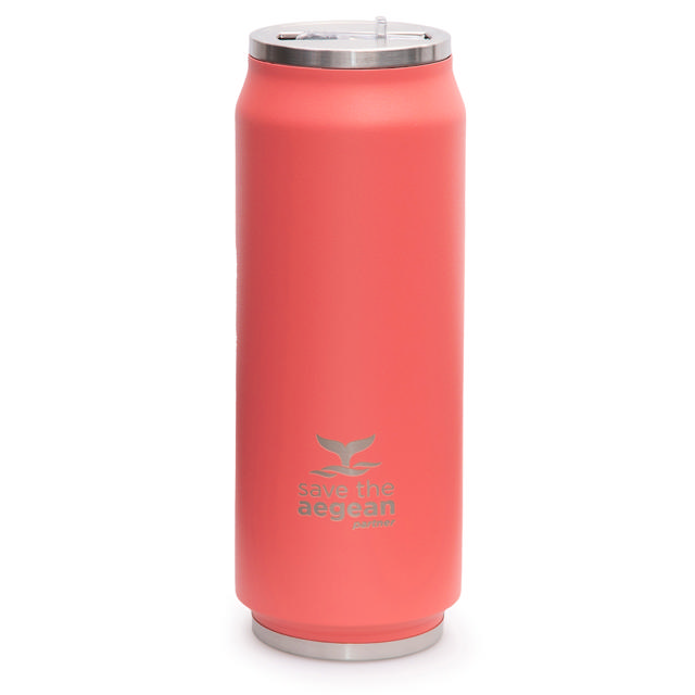 ESTIA 01-9878 TRAVEL MUG SAVE THE AEGEAN 500ML FUSION CORAL