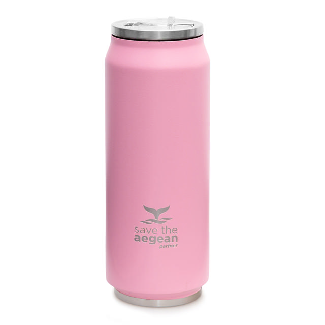 ESTIA 01-10317 TRAVEL MUG SAVE THE AEGEAN 500ML BLOSSOM ROSE