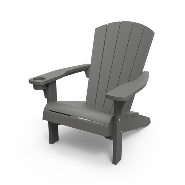 KETER ALPINE ADIRONDACK ΚΑΡΕΚΛΑ ΕΞΩΤΕΡΙΚΟΥ ΧΩΡΟΥ 93X81X96.5CM - ΓΚΡΙ