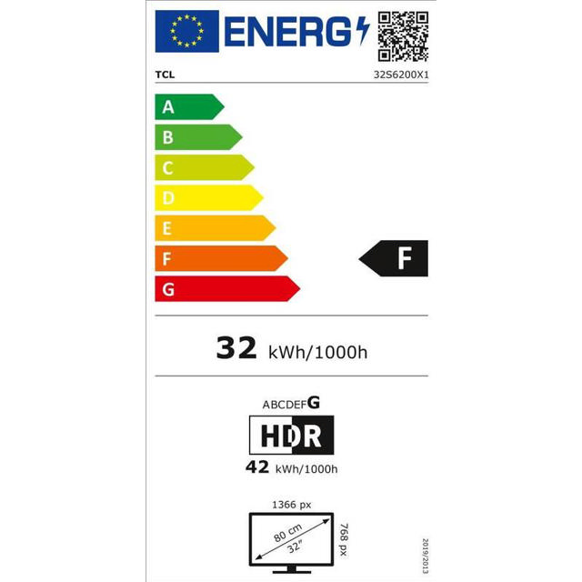 TCL 32S6200 SMART TV LED HD 100PPI ANDROID 32''