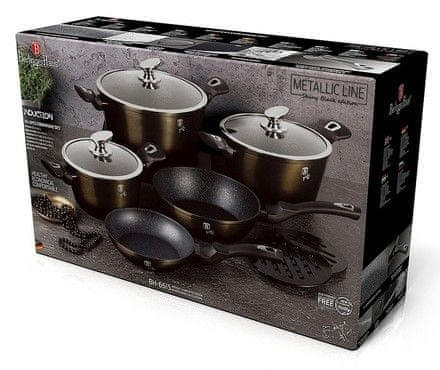 BERLINGER HAUS BH-6615 COOKWARE SET 13PCS SHINY BLACK