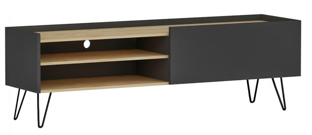 TV STAND 120X33X49.5CM OAK/GREY