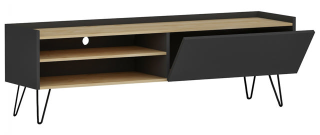 TV STAND 120X33X49.5CM OAK/GREY