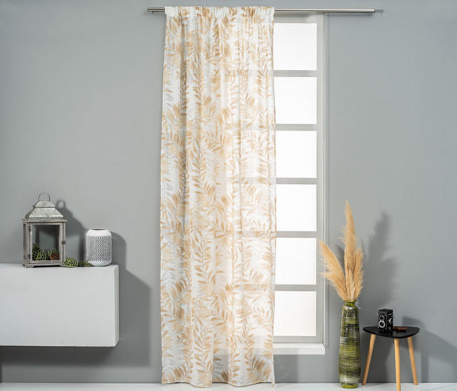 EASYHOME CURTAIN ASTRA BEIGE 140Χ270CM