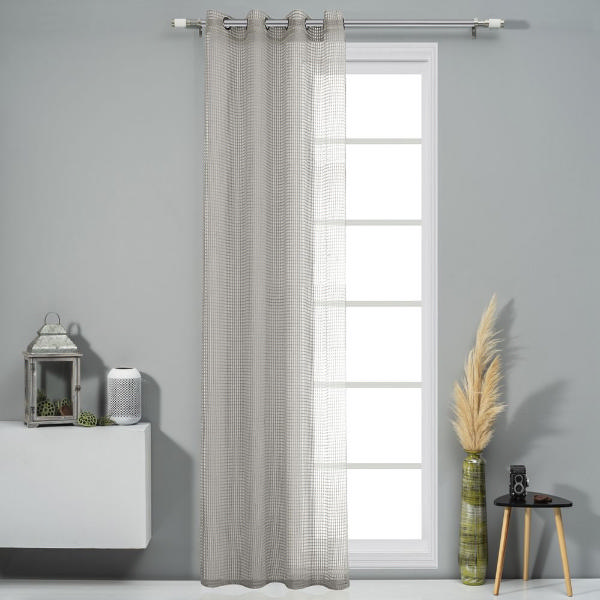 EASYHOME CURTAIN LEDA TAUPE 140Χ260CM