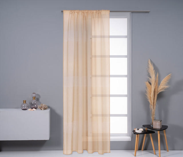 EASYHOME CURTAIN AURORA BEIGE 140Χ270CM